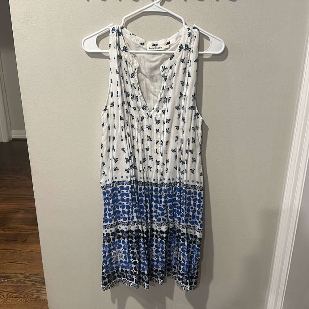 Roller Rabbit White and Black Tiered Sundress